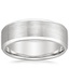 7.5mm Beveled Edge Matte Wedding Ring 