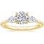 18K Yellow Gold Adorned Opera Diamond Ring (1/2 ct. tw.), smalltop view