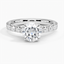18KW Moissanite Luxe Anthology Diamond Ring (1/2 ct. tw.), smalltop view