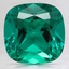 9mm Cushion Lab Created Emerald