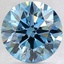 3.51 Ct. Fancy Vivid Blue Round Lab Created Diamond