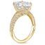 18KY Sapphire Nola Diamond Ring, smalltop view
