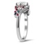 Sweeping Diamond Ring with Ruby and Alexandrite Accents, smallview
