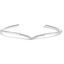 Curved Open Cuff Bracelet with Diamonds 