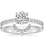 18K White Gold Cecilia Diamond Ring (1/3 ct. tw.) with Lunette Diamond Ring