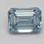 3.05 Ct. Fancy Intense Blue Emerald Lab Created Diamond