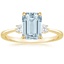 18KY Aquamarine Selene Diamond Ring (1/10 ct. tw.), smalltop view