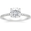 18KW Moissanite Luxe Viviana Diamond Ring (1/3 ct. tw.), smalltop view