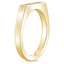 18K Yellow Gold Petite Signet Pink Tourmaline Ring, smallside view