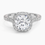 18K White Gold Luxe Sienna Halo Diamond Ring (3/4 ct. tw.), smalltop view
