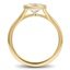 Modern Solitaire Engagement Ring, smallside view