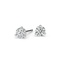 Three-Prong Martini Round Diamond Stud Earrings (1 ct. tw.) in 18K White Gold