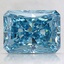 3.01 Ct. Fancy Vivid Blue Radiant Lab Created Diamond