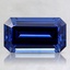 9x5.1mm Blue Modified Emerald Sapphire
