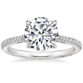 Luxe Diamond Accented Gallery Pavé Setting