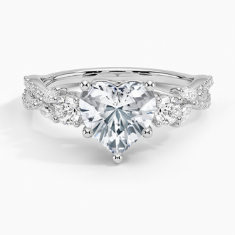 Luxe Willow Three Stone Diamond Ring - Brilliant Earth