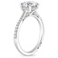 18KW Aquamarine Simply Tacori Cathedral Diamond Ring (1/4 ct. tw.), smalltop view
