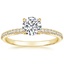 18K Yellow Gold Simply Tacori Luxe Drape Diamond Ring, smalltop view