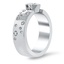 Aries and Gemini Diamond Constellation Engagement Ring, smallside view