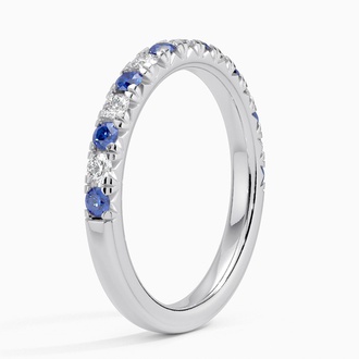 Pavé Sapphire and Diamond Ring