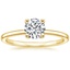 18K Yellow Gold Astoria Diamond Ring, smalltop view