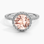 18KW Morganite Waverly Halo Diamond Ring (1/2 ct. tw.), smalltop view