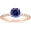 14KR Sapphire Luxe Petite Shared Prong Diamond Ring (1/3 ct. tw.), smalltop view