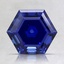 8mm Blue Hexagon Lab Grown Sapphire