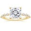 18KY Moissanite Marseille Diamond Ring (1/4 ct. tw.), smalltop view