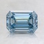 1.29 Ct. Fancy Intense Blue Emerald Lab Created Diamond