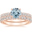 14KR Aquamarine Sienna Diamond Bridal Set (7/8 ct. tw.), smalltop view