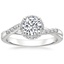 18K White Gold Chamise Halo Diamond Ring (1/5 ct. tw.), smalltop view