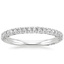Platinum Tacori Petite Crescent Diamond Ring (1/4 ct. tw.), smalltop view