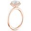 14K Rose Gold Vienna Diamond Ring, smallside view