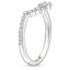 18K White Gold Luxe Elongated Lunette Diamond Ring (1/4 ct. tw.), smallside view