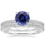 18KW Sapphire Simply Tacori Classic Diamond Bridal Set, smalltop view