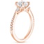14K Rose Gold Tapered Luxe Aria Diamond Ring (1/5 ct. tw.), smallside view