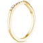 18K Yellow Gold Chamise Contoured Diamond Ring, smallside view