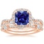 14KR Sapphire Luxe Willow Halo Diamond Bridal Set (5/8 ct. tw.), smalltop view