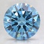 2.17 Ct. Fancy Intense Blue Round Lab Created Diamond