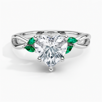 Engagement Ring With Emeralds