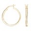 14K Yellow Gold Calypso Twist Diamond Hoop Earrings, smalladditional view 1
