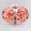 1.59 Ct. Fancy Vivid Pink Oval Lab Created Diamond
