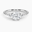 Platinum Sloane Diamond Ring, smalltop view