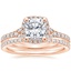 14K Rose Gold Joy Diamond Ring (1/3 ct. tw.) with Luxe Ballad Diamond Ring (1/4 ct. tw.)
