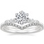 18K White Gold Rochelle Diamond Ring with Flair Diamond Ring (1/6 ct. tw.)
