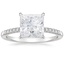 18KW Moissanite Petite Viviana Diamond Ring (1/6 ct. tw.), smalltop view