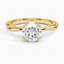 Yellow Gold Moissanite Alouette Ring