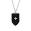 Homme Black Onyx and Diamond Shield Necklace - Brilliant Earth