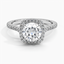Moissanite Luxe Odessa Diamond Ring (1/3 ct. tw.) in Platinum